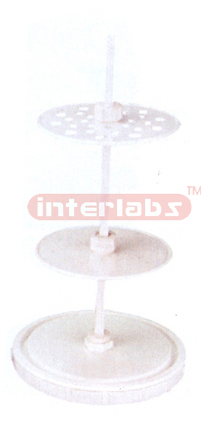 PIPETTE STAND, VERTICAL, HEAVY, POLYPROPYLENE